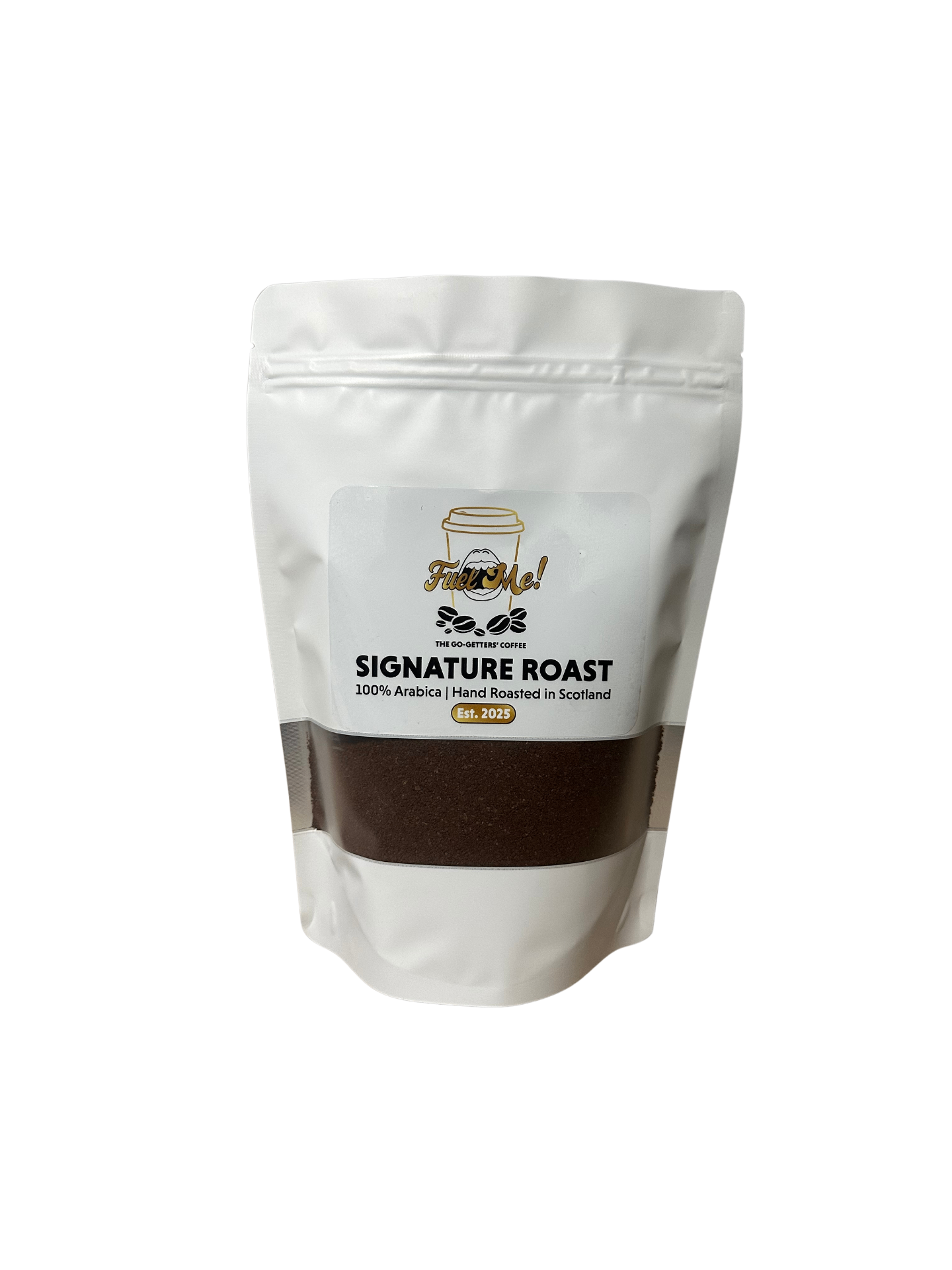 Fuel Me ground coffee bag